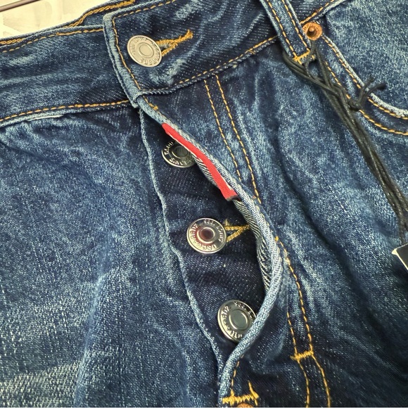 DSQUARED2 BLUE DISTRESSED ANCHOR DETAIL SLIM FIT TIDY BIKER JEANS - Picture 8 of 12